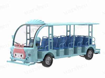 二十三座珊瑚主题造型电动观光车